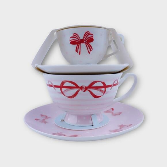 Harvest Green Studio British Tea Shop A Moment With Mom Fine China Tea Set New - Picture 4 of 12